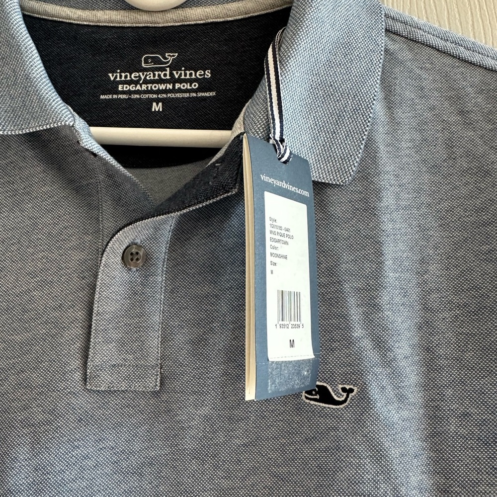 Vineyard Vines Classic Gray Polo Shirt - Picture 2 of 4